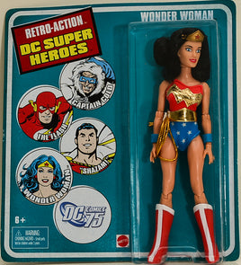 2010 DC Comic 75 Retro-Action DC Super Heroes Wonder Woman Action Figure 8"