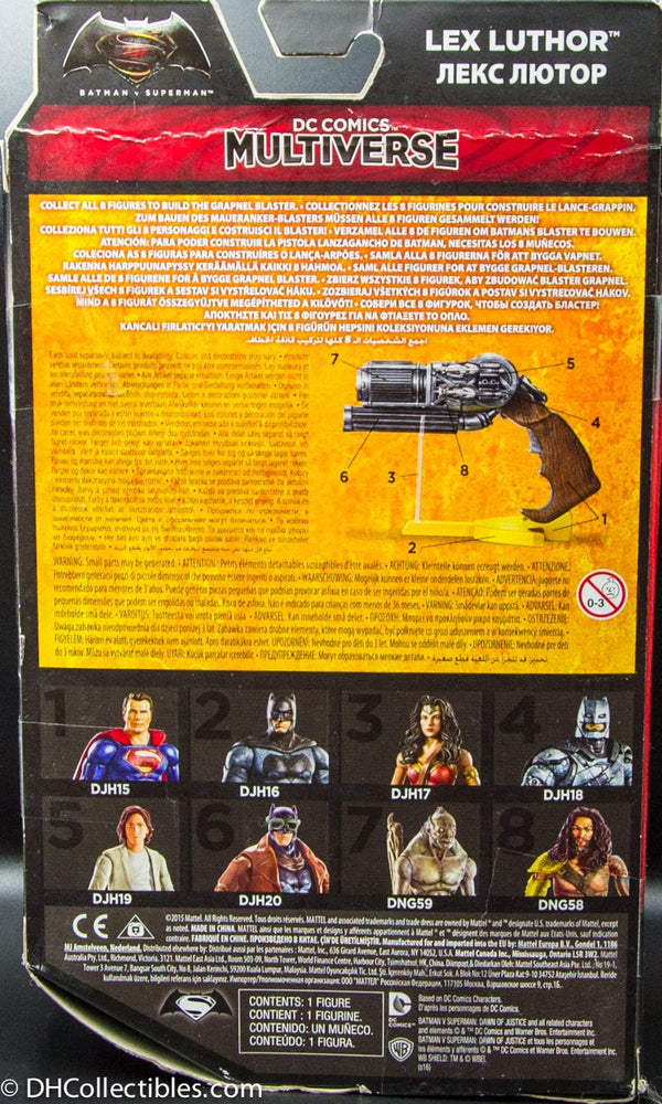 2016 DC Comics Multiverse Grapnel Blaster Series Batman V Superman Lex Luthor - Action Figure