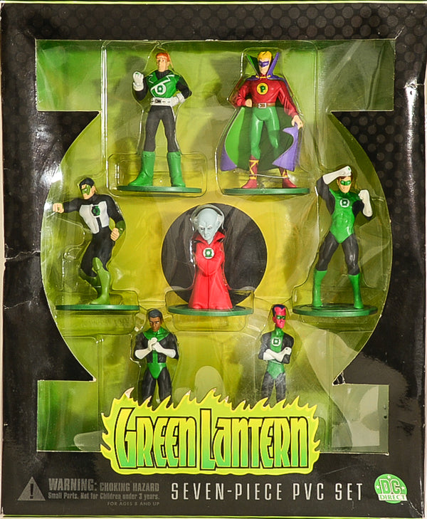 2000 Green Lantern Series 1 Seven Piece PVC Set