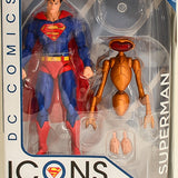 2017 DC Comic Icons Superman with robot Kelex Action Figure