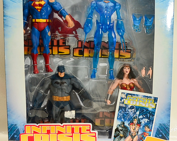 2008 DC Direct Infinite Crisis Box Set of 4 Action Figures with Comic