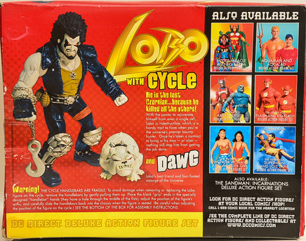 2001 DC Direct Lobo with Cycle and Dawg Deluxe Action Figure Set