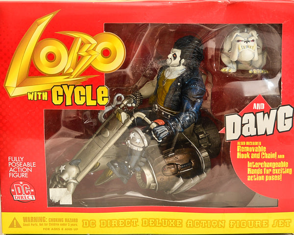 2001 DC Direct Lobo with Cycle and Dawg Deluxe Action Figure Set