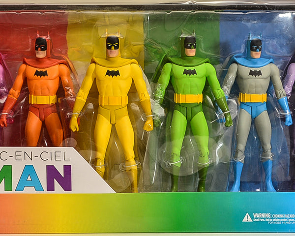 2016 DC Comics Batman Rainbow Action Figure Six Pack - RARE !!!