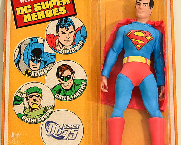2009 DC Comic 75 Retro-Action DC Super Heroes Superman  Action Figure 8" RARE