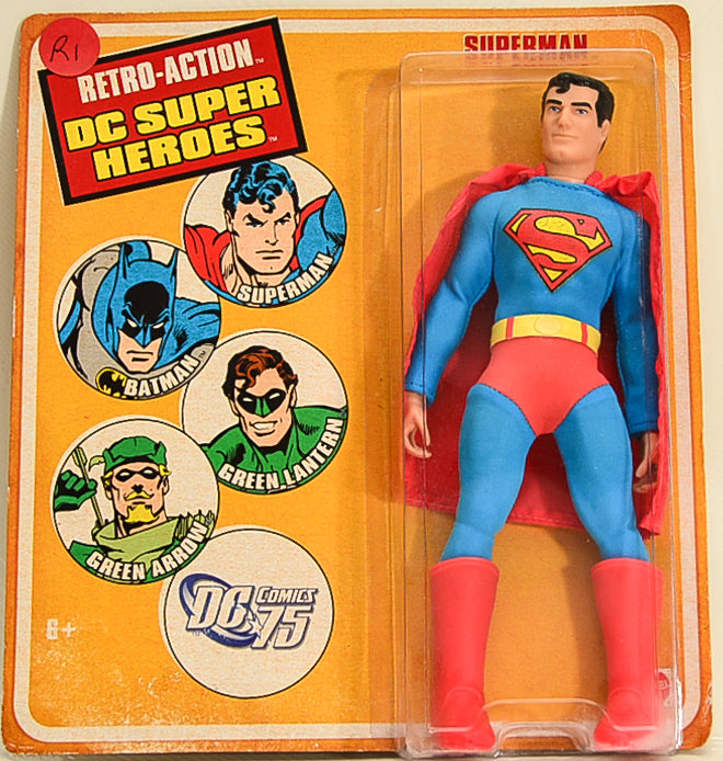 2009 DC Comic 75 Retro-Action DC Super Heroes Superman  Action Figure 8" RARE