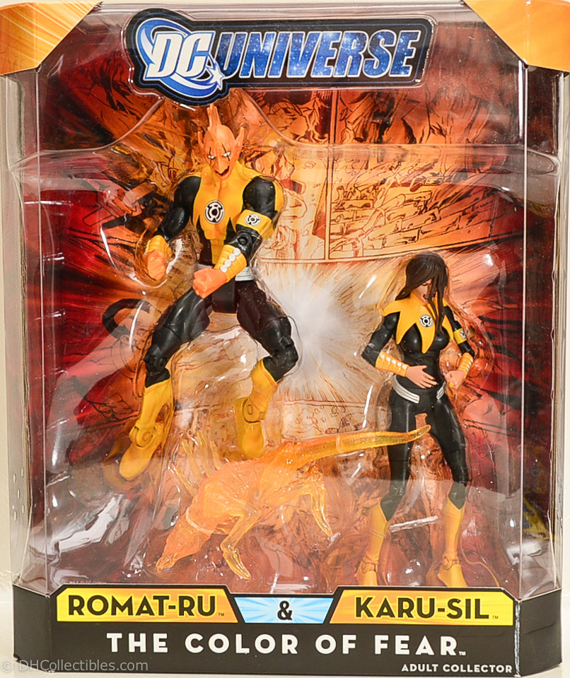 2009 Mattel DC Universe Romat-Ru & Karu-Sil 7" (The Color of Fear) Action Figure Set