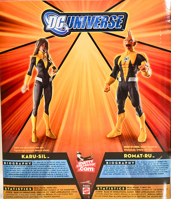 2009 Mattel DC Universe Romat-Ru & Karu-Sil 7" (The Color of Fear) Action Figure Set