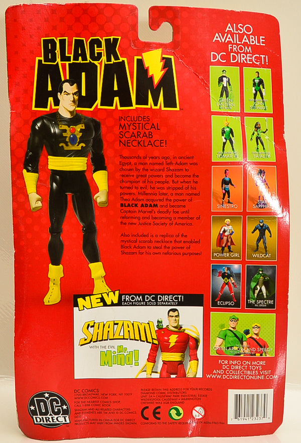2002 DC Direct JSA Shazam! Black Adam Action Figure