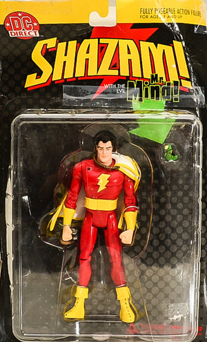 2002 DC Direct Shazam with The Evil Mr Mind Action Figure