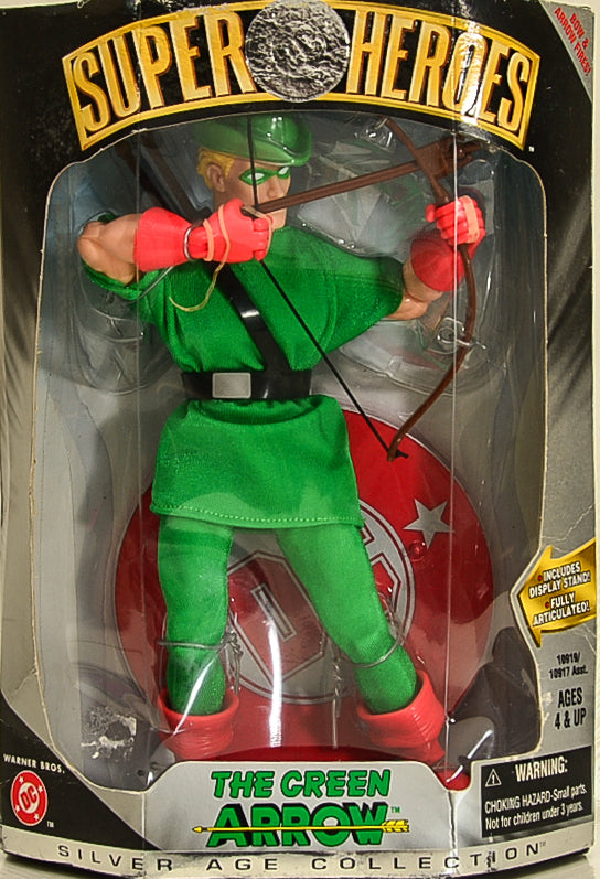 1999 DC Superheroes Silver Age Collection Green Arrow 9 Inch Action Figure