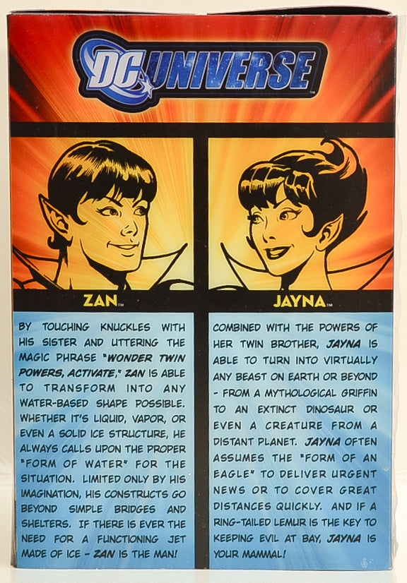2009 Wonder Twins Dc Universe Classics Action Figure 2 Pack Zan & Jayna