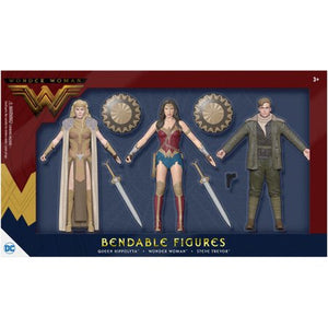 2017 DC Wonder Woman Three Figure Set - Bendable Figures