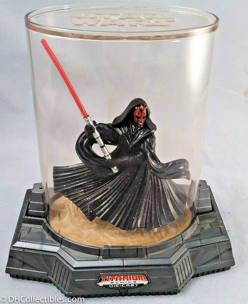 2006 Hasbro Star Wars Titanium Series Darth Maul Die Cast Action Figure