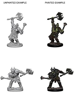 Pathfinder Deep Cuts Unpainted Miniatures: Wave 3: Half-Orc Male Barbarian
