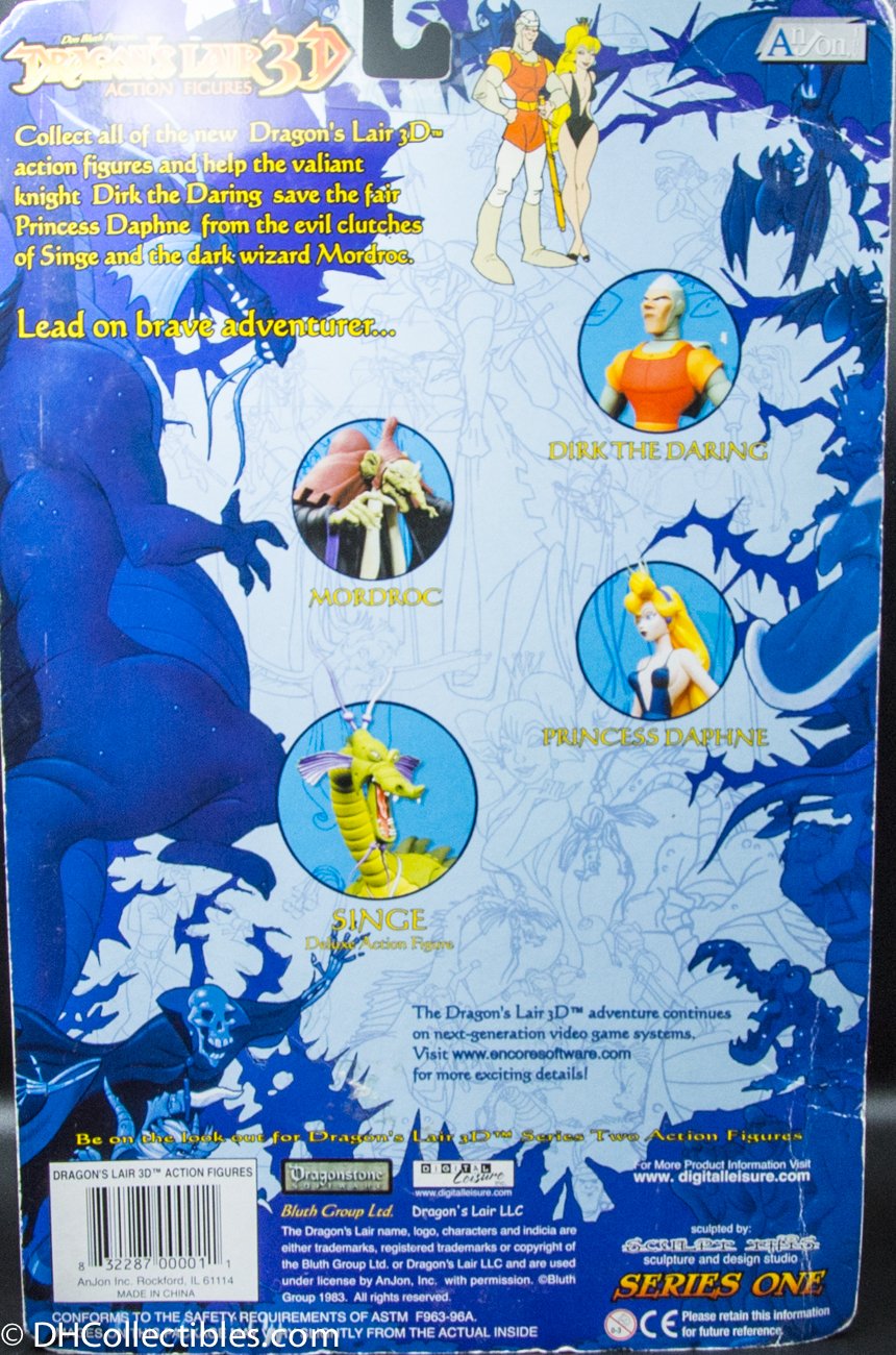 ドラゴンズレア Dirk the Daring フィギュア　中古 1983 AnJon Dragon's Lair 3-D Dirk the Daring Deluxe Series 1