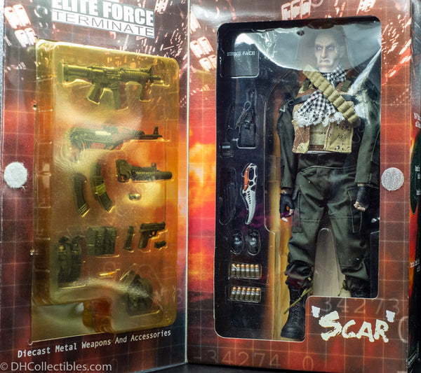 2003 Blue Box BBi Cy Com Elite Force SCAR GI Joe Henshin Cyborg 1:6 - Action Figure
