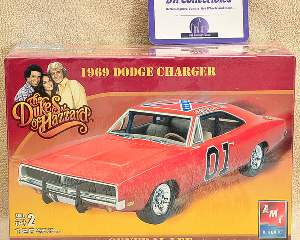 AMT ERTL Dukes of Hazzard Dodge Charger General Lee Plastic Model Kit 1:25 Scale