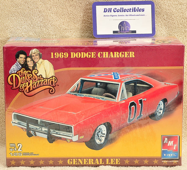 AMT ERTL Dukes of Hazzard Dodge Charger General Lee Plastic Model Kit 1:25 Scale