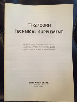Yaesu FT-2700RH Service Manual