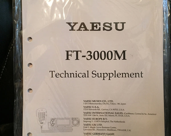 Yaesu FT-3000 Service Manual