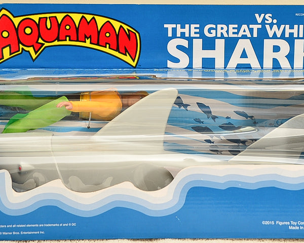 2015 Figures Toy Co Aquaman vs The Great White Shark Action Figure Set