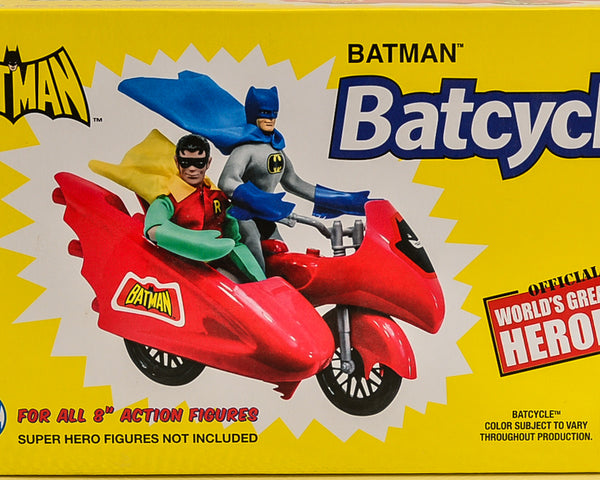 2017 DC Comics Retro Batman Batcycle Playset (Red)