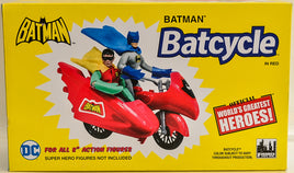 2017 DC Comics Retro Batman Batcycle Playset (Red)