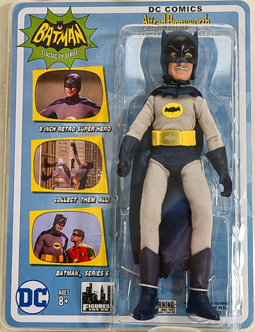 2017 Figures Toy Co Batman Classic TV Series 6 Alfred Pennyworth Disguised as Batman 8" Action Figure