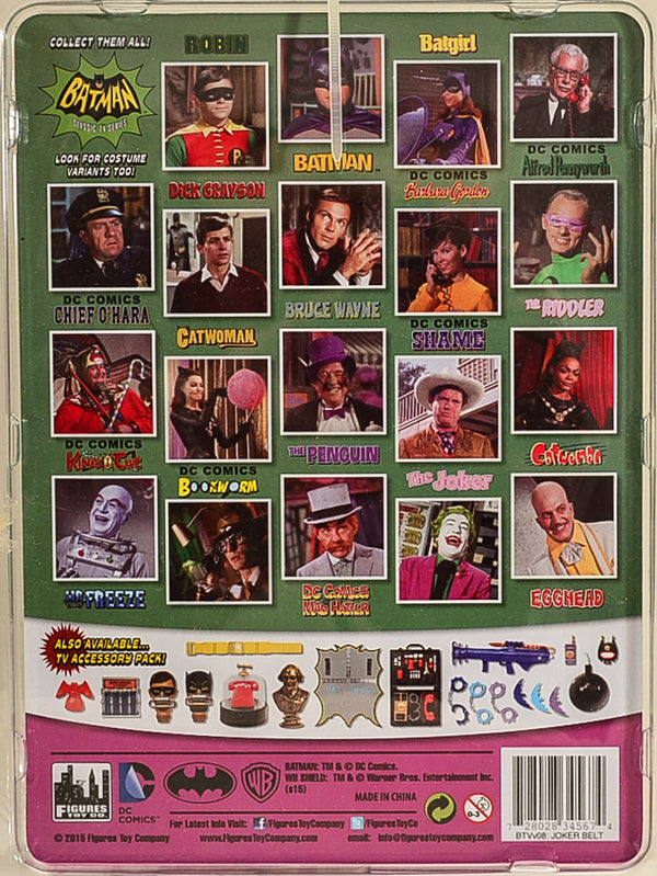 2015 Batman Classic TV Series Entertainment Earth Exclusive The Joker Utility Belt Variant 8 Inch Action Figure RARE