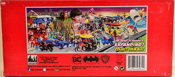 2017 DC Comics Retro Batman Batmobile Playset (Blue)