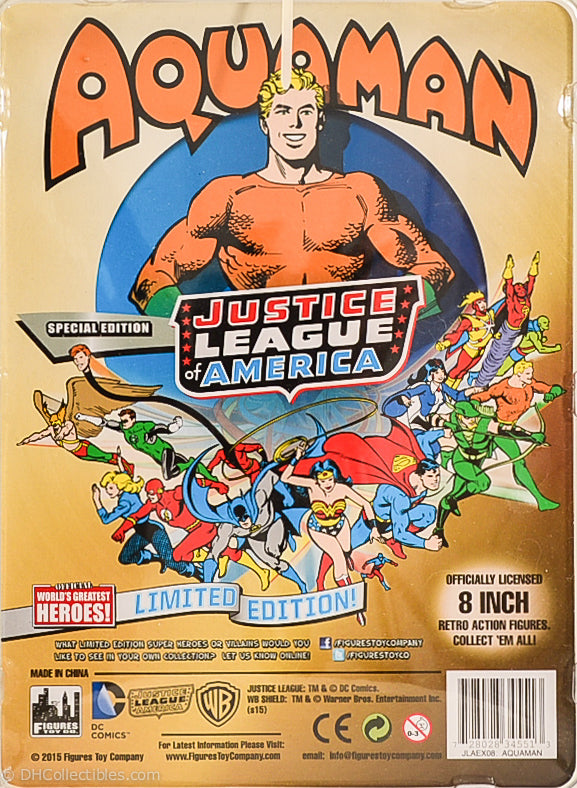 2015 World's Greatest Heroes JLA Aquaman Mego 8" Retro Action Figure