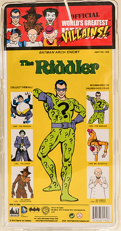 2015 DC Comics Kresge Style Series 1 The Riddler 8" Action Figure Limited Edition 0764 of 1000