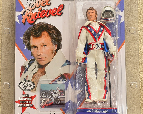 Figures Toy Co - Evel Knievel White - 8 inch Action Figure