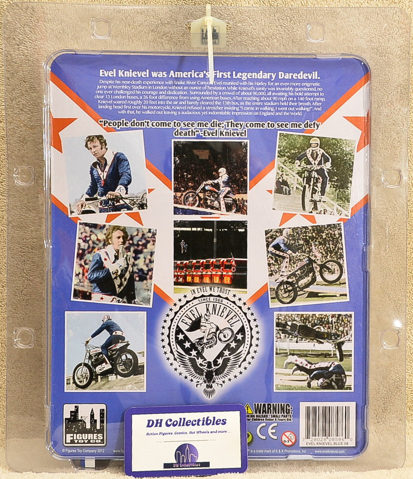 Figures Toy Co - Evel Knievel Blue - 8 inch Action Figure
