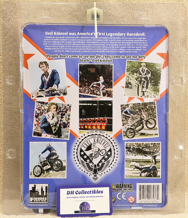 Figures Toy Co - Evel Knievel Blue - 8 inch Action Figure