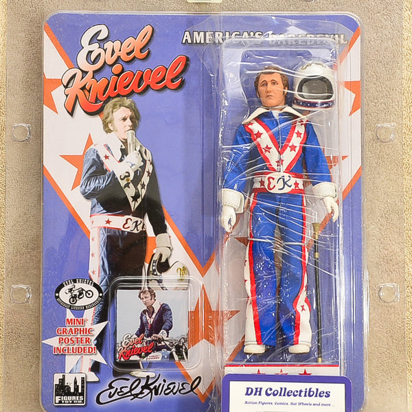Figures Toy Co - Evel Knievel Blue - 8 inch Action Figure