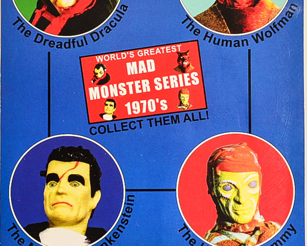 2004 Figures Toy Co Mad Monster Series 1970s Frankenstein 8" Mego Retro Action Figure RARE