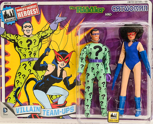 2015 DC Superhero Limited Edition Series 4 Two-Packs -  *RARE* The Riddler & Catwoman 8" Action Figures