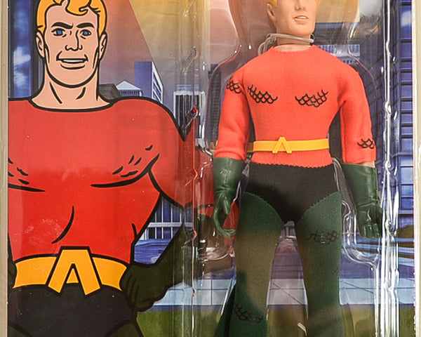 2015 Figures Toy Co Super Friends Series 2 Aquaman Action Figure 8" Mego Retro