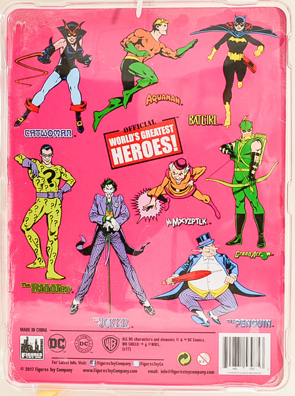 2017 Figures Toy Co Batgirl Gray Costume 8" Mego Retro Action Figure