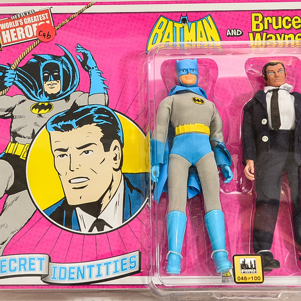 2016  Figures Toy Co  World's Greatest Heroes  Batman & Bruce Wayne Limited Edition 46 of 100  Action Figure 8" Mego Retro