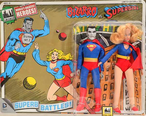 2015 FTC Superhero Limited Edition Series 4 Two-Packs -  Bizarro vs  Supergirl #16 8" Action Figures