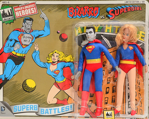 2015 DC Superhero Limited Edition Series 4 Two-Packs -  Bizarro vs  Supergirl 8" Action Figures