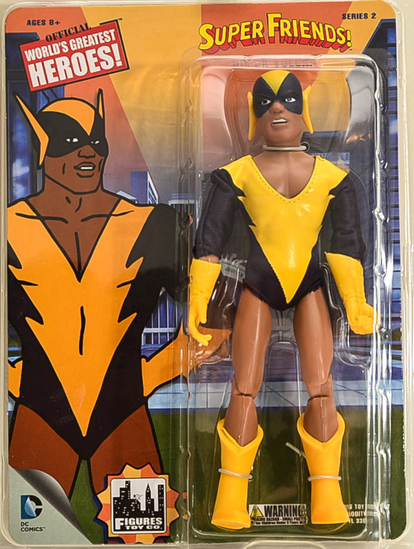 2015 Figures Toy Co Super Friends Series 2 Black Vulcan Action Figure 8" Mego Retro