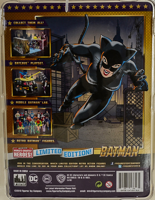 2016 Figures Toy Co DC Comics Catwoman 8" Limited Edition Mego Retro Action Figure