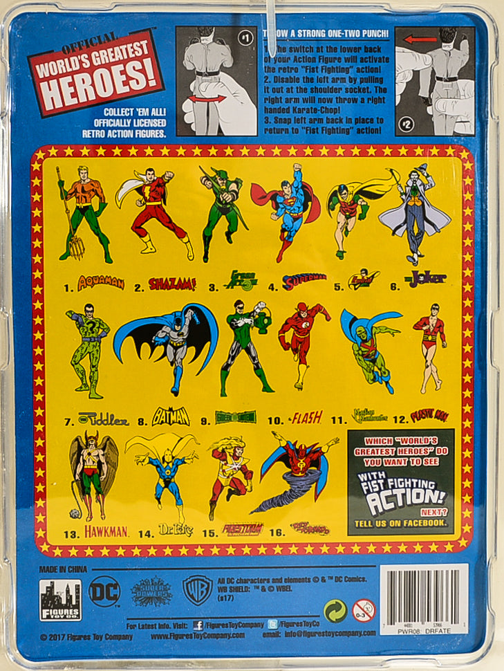 2017 Figures Toy Co Super Powers Series 4 Dr Fate  8" Mego Retro Action Figure