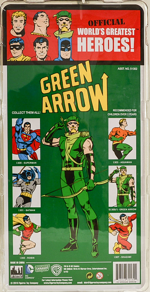 2015 DC Comics Kresge Style Green Arrow 8" Action Figure Limited Edition 0842 of 1000