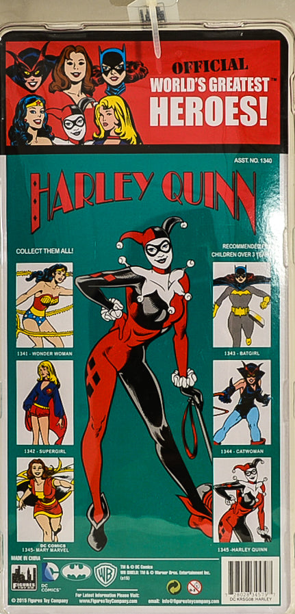 2016 DC Comics 8 Inch Retro Mego Batman Harley Quinn Action Figure Limited Edition of 500