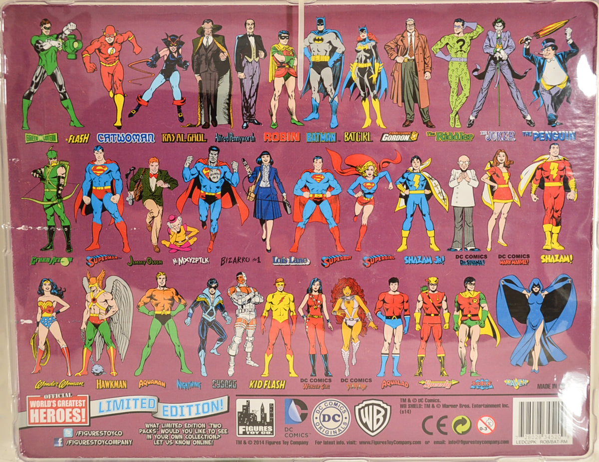2014 DC Comics Series 1 Hero Team-ups Two Pack - Robin and Batman  Limited Edition Action Figures